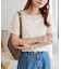 ベロア5分袖Tシャツ