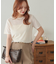 ベロア5分袖Tシャツ