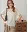 ベロア5分袖Tシャツ