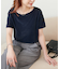 ベロア5分袖Tシャツ