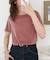 ベロア5分袖Tシャツ