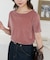 ベロア5分袖Tシャツ