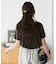 ベロア5分袖Tシャツ