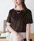 ベロア5分袖Tシャツ