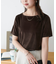 ベロア5分袖Tシャツ