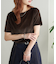 ベロア5分袖Tシャツ
