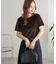 ベロア5分袖Tシャツ