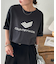 【ユニセックス】スプレー加工コーポレートグラフィックTシャツ