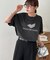 【ユニセックス】スプレー加工コーポレートグラフィックTシャツ