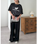 【ユニセックス】スプレー加工コーポレートグラフィックTシャツ