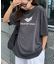 【ユニセックス】スプレー加工コーポレートグラフィックTシャツ