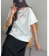 【ユニセックス】ミックスフォントバックグラフィックTシャツ
