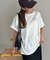 【ユニセックス】ミックスフォントバックグラフィックTシャツ