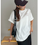 【ユニセックス】ミックスフォントバックグラフィックTシャツ