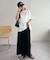 【ユニセックス】ミックスフォントバックグラフィックTシャツ