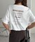 【ユニセックス】ミックスフォントバックグラフィックTシャツ