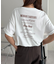 【ユニセックス】ミックスフォントバックグラフィックTシャツ