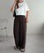 【ユニセックス】ミックスフォントバックグラフィックTシャツ