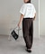 【ユニセックス】ミックスフォントバックグラフィックTシャツ