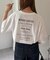 【ユニセックス】ミックスフォントバックグラフィックTシャツ
