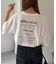 【ユニセックス】ミックスフォントバックグラフィックTシャツ
