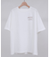 【ユニセックス】ミックスフォントバックグラフィックTシャツ