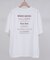 【ユニセックス】ミックスフォントバックグラフィックTシャツ