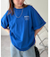【ユニセックス】ミックスフォントバックグラフィックTシャツ