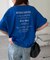 【ユニセックス】ミックスフォントバックグラフィックTシャツ