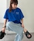 【ユニセックス】ミックスフォントバックグラフィックTシャツ