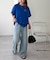 【ユニセックス】ミックスフォントバックグラフィックTシャツ