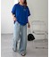 【ユニセックス】ミックスフォントバックグラフィックTシャツ