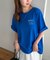 【ユニセックス】ミックスフォントバックグラフィックTシャツ
