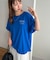 【ユニセックス】ミックスフォントバックグラフィックTシャツ