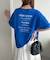 【ユニセックス】ミックスフォントバックグラフィックTシャツ