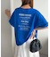 【ユニセックス】ミックスフォントバックグラフィックTシャツ