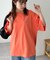 【ユニセックス】ミックスフォントバックグラフィックTシャツ