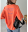 【ユニセックス】ミックスフォントバックグラフィックTシャツ