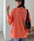 【ユニセックス】ミックスフォントバックグラフィックTシャツ