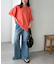【ユニセックス】ミックスフォントバックグラフィックTシャツ