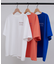 【ユニセックス】ミックスフォントバックグラフィックTシャツ