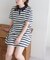 【umm.】ボーダーポロミニワンピース
