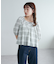 【umm.】チェック袖バルーンブラウス