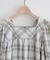 【umm.】チェック袖バルーンブラウス