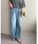 ライトオンスデニムイージーワイドパンツ