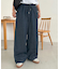 ライトオンスデニムイージーワイドパンツ