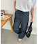 ライトオンスデニムイージーワイドパンツ