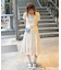 《2サイズ展開!》【umm.】ピンタックレースフレアスカート