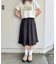 《2サイズ展開!》【umm.】ピンタックレースフレアスカート