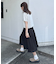 《2サイズ展開!》【umm.】ピンタックレースフレアスカート